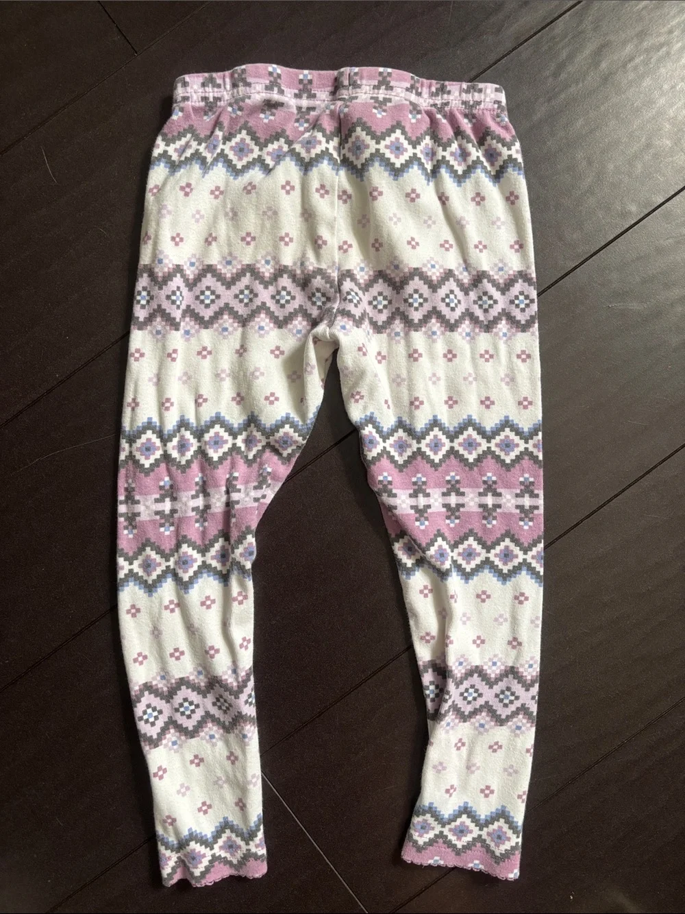 Carter's Lavender and White Striped Star Applique Pajama Top